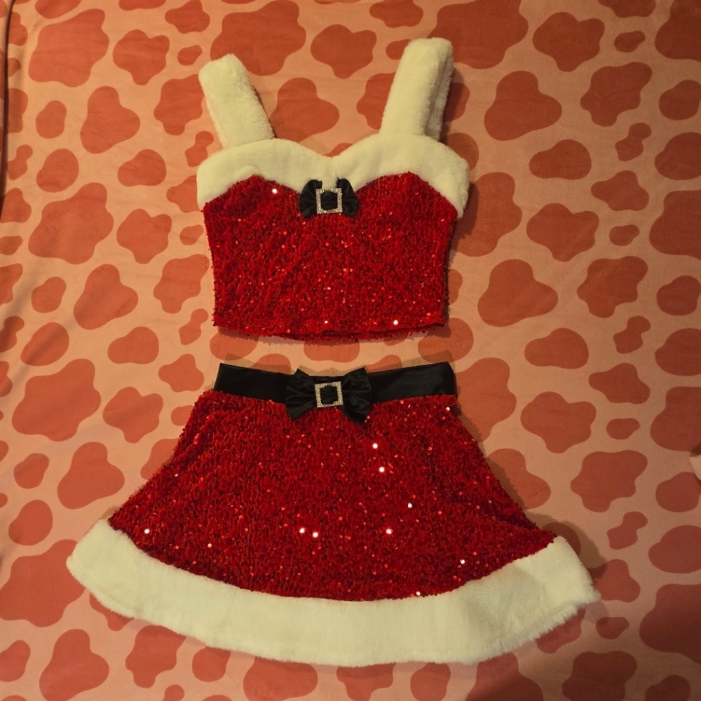 Holly And Cupid Christmas 2pc Skirt Set